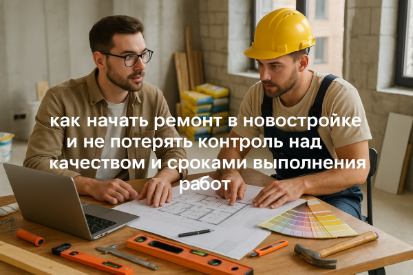 как начать ремонт в новостройке и не потерять контроль над качеством и сроками выполнения работ как начать ремонт в новостройке и не потерять контроль над качеством и сроками выполнения работ