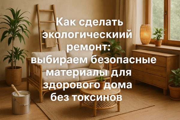 Как сделать экологический ремонт: выбираем безопасные материалы для здорового дома без токсинов Как сделать экологический ремонт: выбираем безопасные материалы для здорового дома без токсинов