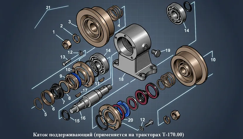 Ходовая гусеничного трактора: из чего состоит и как обслуживать Ходовая гусеничного трактора: из чего состоит и как обслуживать