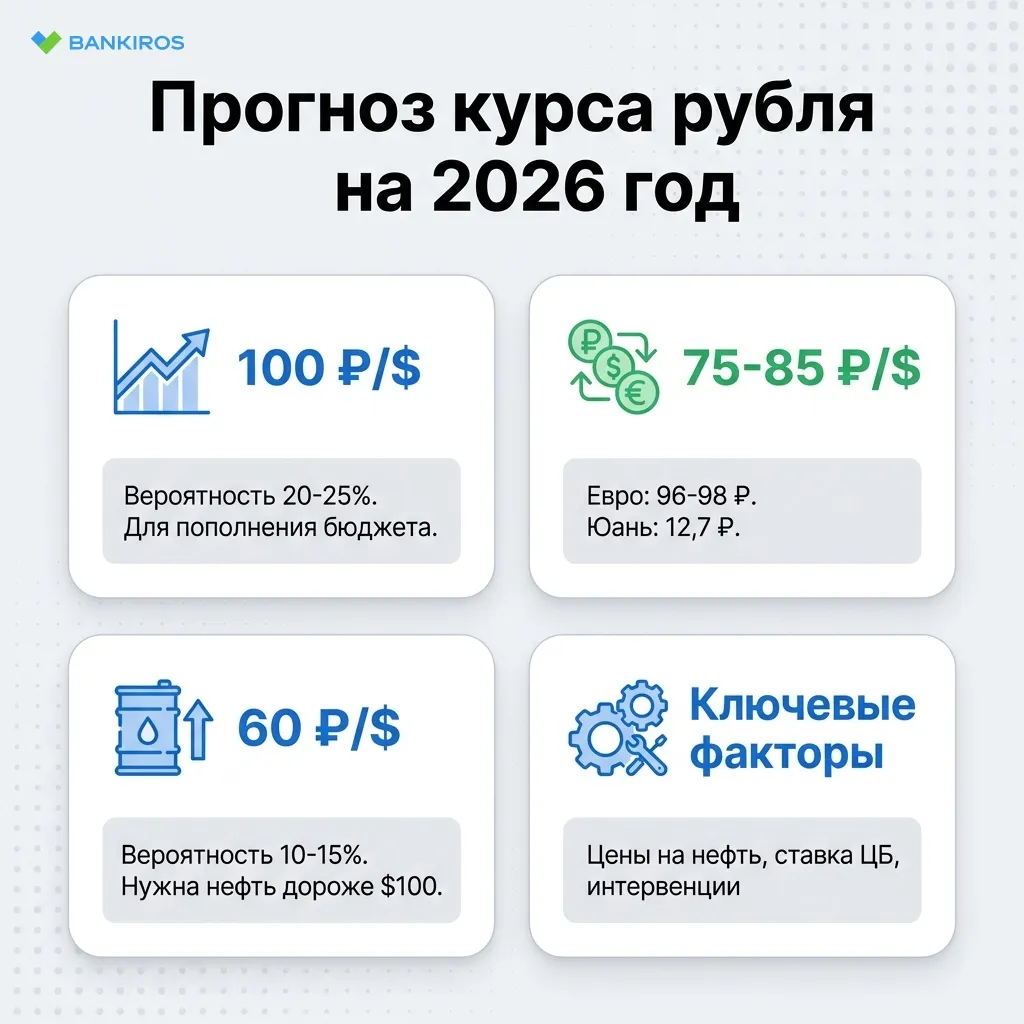 Назван самый вероятный курс доллара до конца года: ждать ли 100 рублей? Назван самый вероятный курс доллара до конца года: ждать ли 100 рублей?