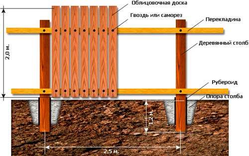 Деревянные столбы для забора